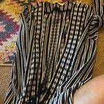 Tory Burch  navy, black & White tie front large duster Photo 6