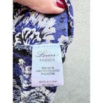 Lovers + Friends  Floral Off-the-Shoulder Thigh Slit Maxi Dress Navy Womens Sz XS Photo 7