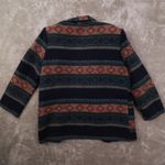 Rolyne and Diane Vintage Southwestern Print Blazer Made in USA Women's Large Blue Photo 10