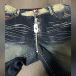 Baby Phat Y2K Dark Acid Wash High Rise Straight Leg Cropped Jeans Size 14 Photo 10