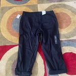 Style & Co NWT . y2k Black Floral Cargo Pocket Drawstring Capri Pants Size 12 Photo 5