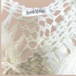 RoomMates Boho White Crocheted Fringe Open Front Cardigan Cover Up Size Large Photo 9