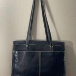 Patricia Nash  embossed Elegant Black Leather Tote Bag Photo 8