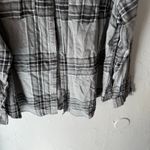 Cato Women's Plus Size 18/20W Gray Cotton Plaid Flannel Soft Button Up Photo 2