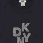 DKNY  Black Sequin Logo Tee Photo 2