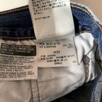 Levi's  501 Dark Medium Wash Blue Distressed Denim Cut-Off Shorts EUC Size 25 Photo 2