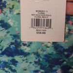 Lady Hagen Lady Hahen Floral Keyhole Sleeveless Golf Polo Size Small Photo 3