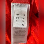 Victoria Beckham Bright Red Crinkle Parachute Drop Waist Mini Dress Photo 9