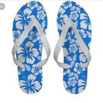 Havaianas Hibiscus Blue&White Flip Flops Photo 1
