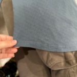 Loft Textured Slate Gray Long Sleeve Puff Sleeve Top Size Small Photo 5