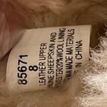 Minnetonka Genuine Sheepskin leather Women Olympia Short Boots Golden Tan size 8 Photo 13