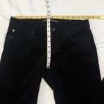 EXPRESS Stella Low Rise Velour Legging Skinny Pants Solid Black Size 6 Pockets Photo 3