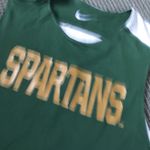 Nike DriFit Reversible Performance Tank Top Spartans Green White Large Photo 4