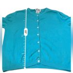 Lilly Pulitzer  Vintage White Label Cardigan Women’s Size MP Turquoise‎ Knit Photo 5