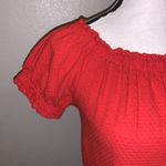 GU burnt orange popcorn stitch short sleeve crop top Photo 2