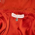 Rebecca Taylor Red Floral Silk Strapless Tiered Dress Size 2 Photo 6