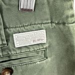 Abercrombie & Fitch VTG Shorts 8 Green Frayed Hem Y2K Prep Utility Cotton 90s Photo 5
