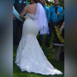 Beloved by Casablanca Bridal Elegant White Lace Wedding Dress | Gown Size 8 Photo 3