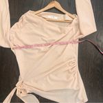 ASTR the label Soft Peach Knit Top One Shoulder Photo 5