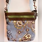 Spartina 449  Blue And Taupe Paisley Purse Crossbody Photo 4