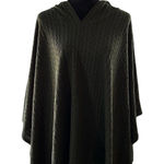 Le Moda Women’s Hooded Poncho Green Gift Size undefined Photo 0