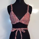 For Love & Lemons  Pink Crop Top Photo 0