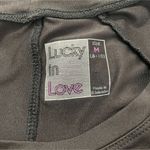 lucky in love  Size Medium Short Sleeve Top Peplum Tennis Golf Athletic Photo 6