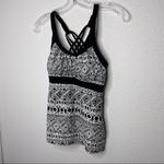 New HOTAPEI Strappy Blouson Tankini Bathing Suit Top in size S Black Photo 3