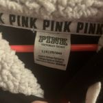 PINK - Victoria's Secret Black PINK hoodie with Sherpa Hood Photo 1