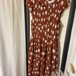 THML  Rust and White Midi Dress Photo 4