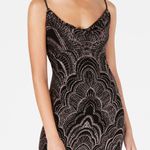 Jump Black Glitter Mini Party Dress Photo 0