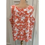 Lands' End Lands‎ End Knit Tank Top Lot Floral Blue Coral Beach Vacation Photo 3