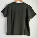 Everlane  The Box Cut Tee in Essential Cotton in Dark Green, Size Medium Photo 7