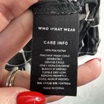 Who What Wear  Large Shirt Black Sheer Long Sleeve Button Up Tie Neck Blouse Top Photo 5