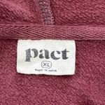 Pact Full Zip Hoodie Women’s XL Dusty Rose Organic Cotton Sustainable Athletic Photo 2
