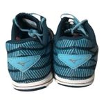 Mizuno Wave Hitogami 4 Women Blue Sneakers Size 8 Running Low Top Tie Closure Photo 8