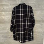 Victoria's Secret Pajama Dress plaid flannel black white pink medium Photo 4