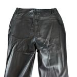 We Wore What Black Vegan Leather Lace Front Flared Hem Pants Women’s Size 25 NWT Photo 6