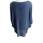 Bryn Walker Gauze Tunic Size Small Oversized Blue Dolman Sleeve Lagenlook Photo 2
