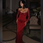 House Of CB  'Perdi' Berry Satin Maxi Dress with Corset NWOT size S A-C.‎ $329 Photo 2