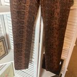 a.n.a NWT A New Approach Perfect Skinny Jeans Mid Rise Brown Snake Skin Photo 1