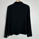 Vintage 90s Sz Black Button Up with Painted Shopping Ladies by Cité Size L Photo 2