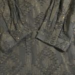 Crown & Ivy Black and Gold Women's Top Photo 4