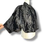 Vintage 50s Jean’s Of California Black Faux Fur Cropped Jacket Classic Evening Photo 2