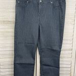 Torrid Jegging Crops Stretchy High Rise Blue Pinstripe-16 Photo 0