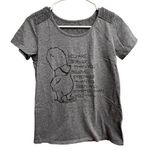 Disney Winnie The Pooh Original T-Shirt You Are Braver Than You Think Small Gray Photo 0