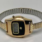 Vintage National Semiconductor women digital Watch New gold tone 24mm running Photo 2