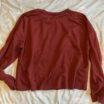 HELLO WEEKEND Cropped Sweatshirt Red Size L Photo 4