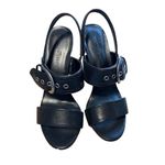 Karl Lagerfeld Colene 8M Strappy Business Casual Ankle Strap Heels Black Size 8 Photo 5