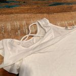 Heart & Hips Criss cross open shoulder shirt Photo 1